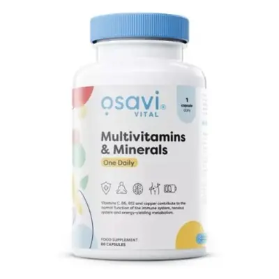 Osavi Multivitamins & Minerals, Multivitamín s minerály, 60 kapslí