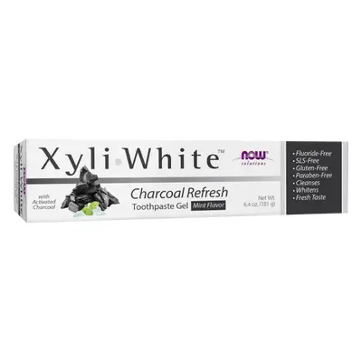 Now® Foods NOW Zubní pasta XyliWhite Charcoal Refresh (s aktivním uhlím), 181g