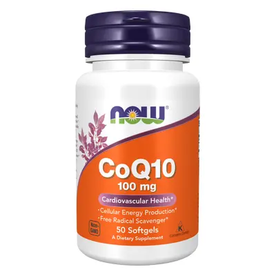 Now® Foods NOW CoQ10 (koenzym Q10) 100 mg, 50 softgelových kapslí