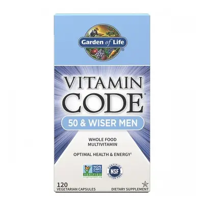 Garden of life Vitamin Code Men 50, multivitamín pro muže po padesátce, 120 kapslí