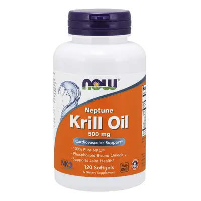 Now® Foods NOW Krill Oil Neptune (olej z krilu), 500 mg, 120 softgel kapslí