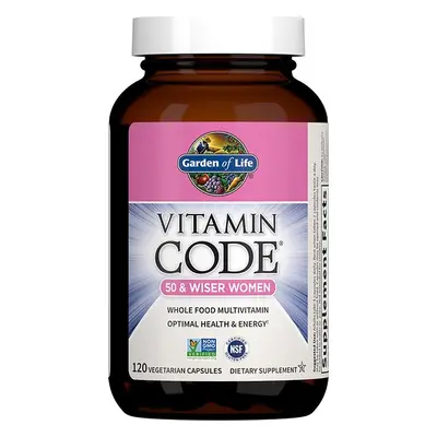 Garden of Life Vitamin Code 50 Wiser Women (multivitamín pro ženy nad 50 let), 120 rostlinných k