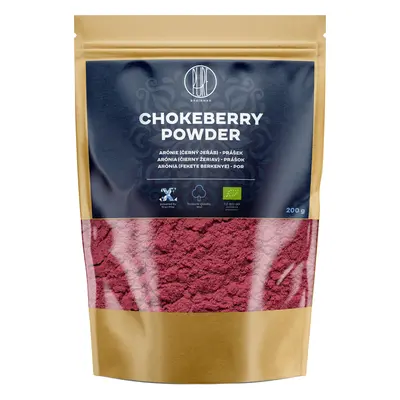 BrainMax Pure Chokeberry Powder, Arónie, černý jeřáb prášek, BIO