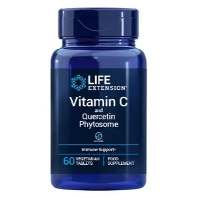 Life Extension Vitamin C a Quercetin Phytosome, vitamin C s kvercetinem, 60 rostlinných tablet