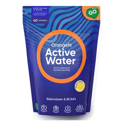 Orangefit Active Water, elektrolyty a BCAA, citrón, 300 g