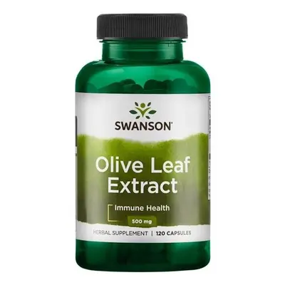 Swanson Olive Leaf Extract 500mg (Extrakt z olivových listů), 120 kapslí