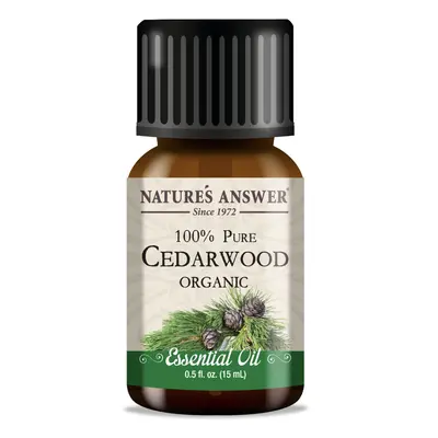 Nature's Answer Cedarwood Essential Oil, Cedrové dřevo, esenciální olej, BIO, 15 ml