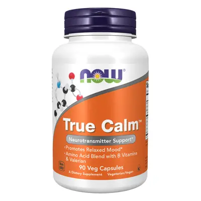 Now® Foods NOW True Calm, Podpora uvolnění a relaxace, 90 rostlinných kapslí