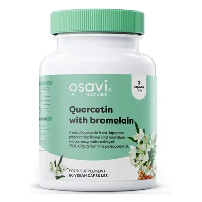 Osavi Quercetin with Bromelain, Kvercetin s bromelainem, 60 rostlinných kapslí