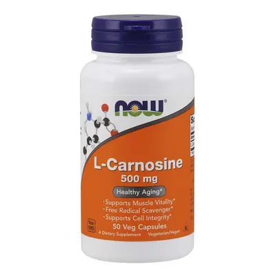 Now® Foods NOW L-Carnosine (L-Karnosin), 500 mg, 50 rostlinných kapslí