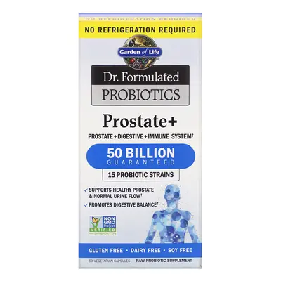 Garden of life Dr. Formulated Probiotics Prostate+ (probiotika pro muže), 50 mld. CFU, 15 kmenů,