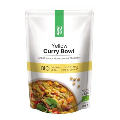 AUGA Bio Yellow Curry Bowl se žlutým kari kořením, houbami a cizrnou