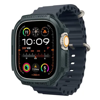 Spigen Rugged Armor řemínek Apple Watch Ultra 2/1 49mm zelený