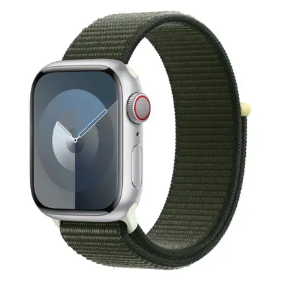 Apple Watch 49/45/44/42mm cypřišově zelený provlékací sportovní řemínek Cypřišově zelená