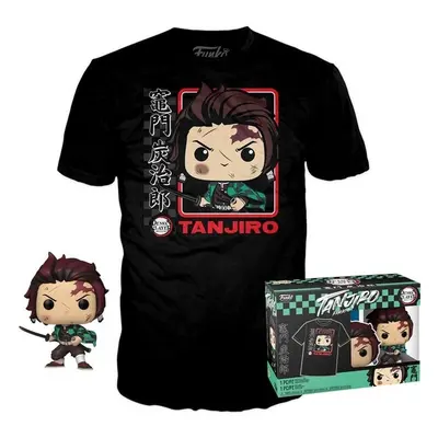 Funko Demon Slayer POP! & Tee Box Tanjiro Velikost XL Černá