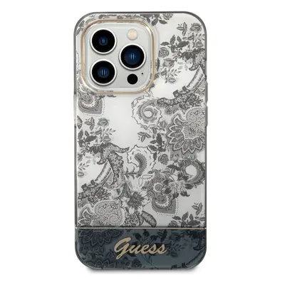 Guess PC/TPU Toile De Jouy kryt iPhone 14 Pro šedý