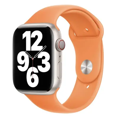 Apple Watch sportovní řemínek 49/45/44/42mm jasně oranžový Jasně oranžová