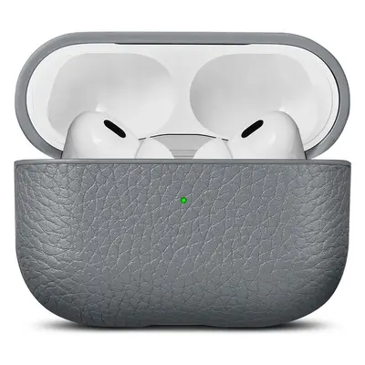 Woolnut kožené pouzdro pro AirPods Pro 2. generace šedé