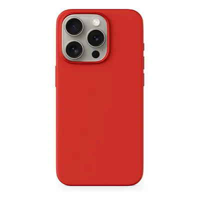 Epico Mag+ Silicone Case for iPhone 15 Plus - MagSafe compatible - tmavě červená Červená