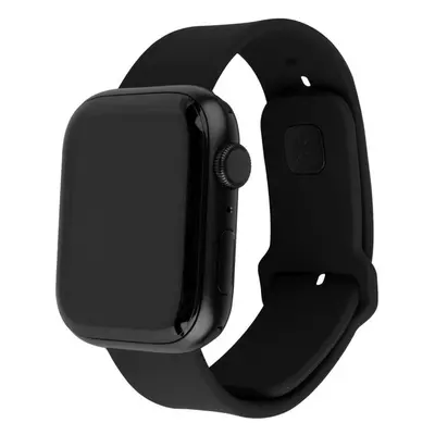 FIXED set silikonových řemínků Apple Watch 42/44/45mm černý