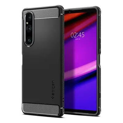 Pouzdro Spigen Rugged Armor Black Sony Xperia 1 V ACS06204 Černá