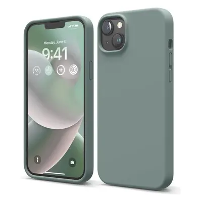 elago Silicone Case pro iPhone 14 Plus Midnight Green Zelená