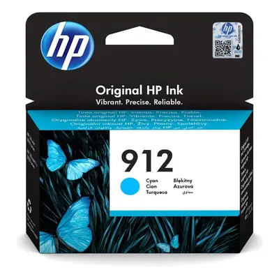 HP 912 originální inkoustová kazeta azurová 3YL77AE Azurová