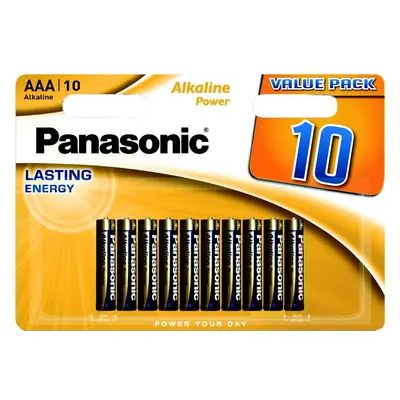 Panasonic AAA alkalická baterie, 10 ks