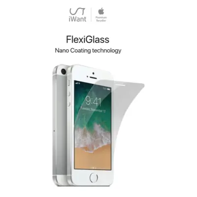 iWant FlexiGlass 2D tvrzené sklo 0,2mm / tvrdost 9H Apple iPhone SE/5S/5 Čirá