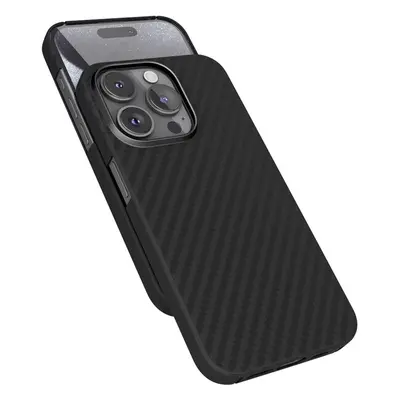 Epico Mag+ Carbon Case pro iPhone 15 Pro černý Černá