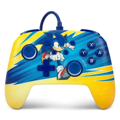 PowerA Enhanced drátový herní ovladač - Sonic Boost (Switch)