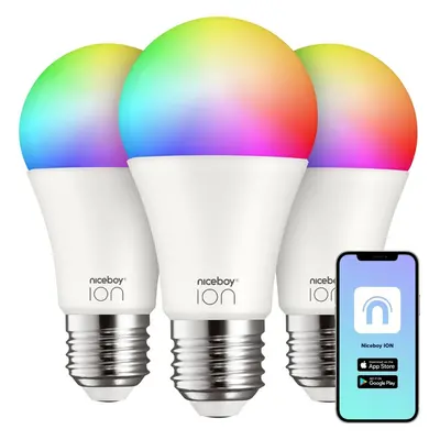 Niceboy ION SmartBulb RGB E27 12W triple pack