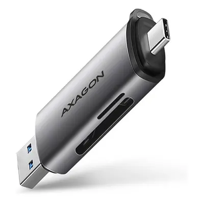 AXAGON CRESAC USB3.2 Gen 1 TypeC + TypeA externí čtečka karet SD/microSD podpora UHSI