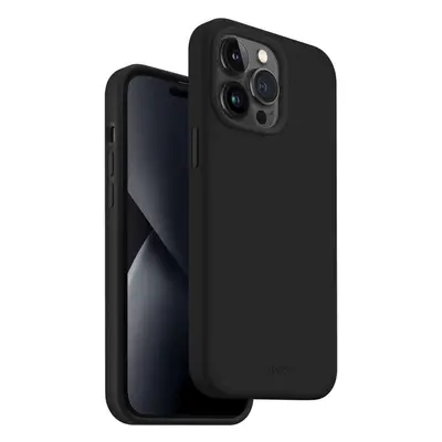 UNIQ Lino silikonový kryt iPhone 14 Pro Max černý