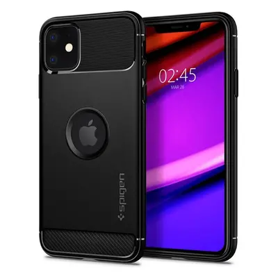 Pouzdro Spigen Rugged Armor Apple iPhone 11 černé Černá