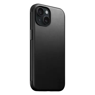 Nomad Modern Leather Case, black - iPhone 15 (NM01604785) Černá