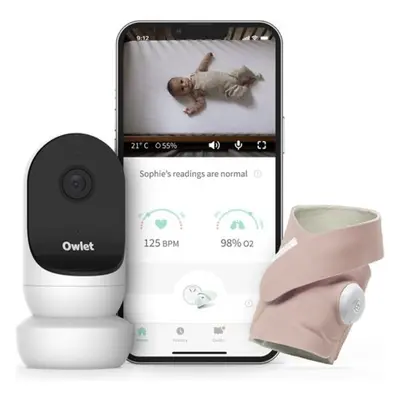 Owlet Smart Sock 3 & Cam Bundle Růžová