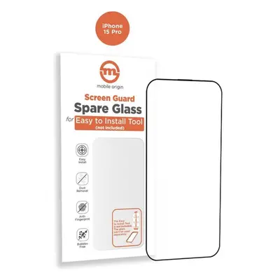 Mobile Origin Orange Screen Guard náhradní 2,5D ochranné sklo iPhone 15 Pro