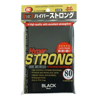 KMC Standard Sleeves - Hyper Strong Black (80 obalů)