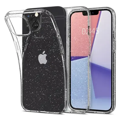 Spigen Liquid Crystal Glitter kryt iPhone 13 čirý