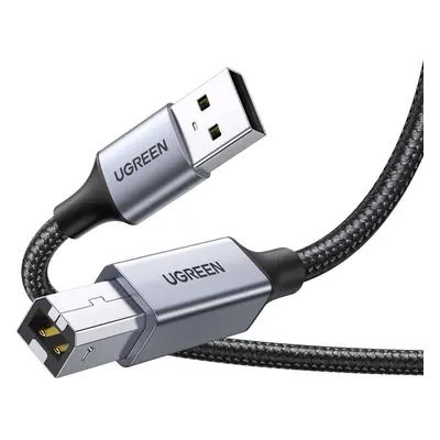 UGREEN USB-A (M)/USB-B 2.0 pletený kabel, 1 metr