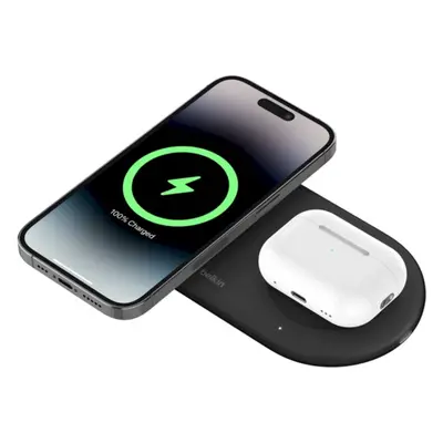 Belkin BOOST CHARGE PRO Qi2 2v1 magnetická nabíjecí podložka iPhone/AirPods černá