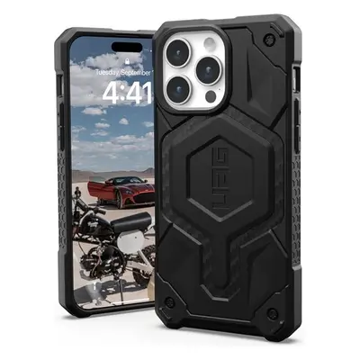 UAG Monarch Pro MagSafe, carbon fiber - iPhone 15 Pro Max (114222114242) Tmavě šedá