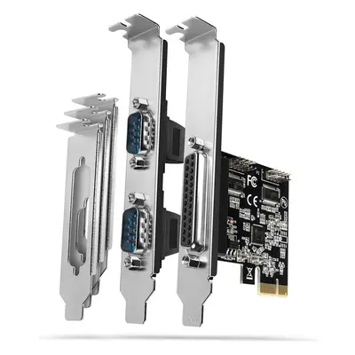 AXAGON PCEAPSN PCIe řadič 1x paralelní (LPT) + 2x sériový port (RS232) 250 kbps vč. LP