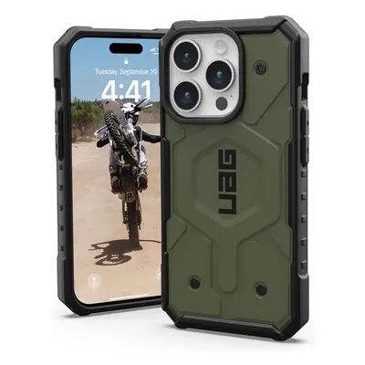 UAG Pathfinder MagSafe, olive drab - iPhone 15 Pro (114281117272) Olivově zelená