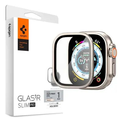 Spigen Glass tR Slim Pro 1 Pack tvrzené sklo Apple Watch Ultra 2/Ultra 49mm šedé