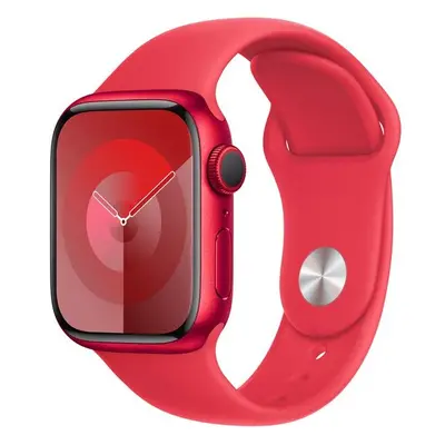 Apple Watch Series 9 41mm (PRODUCT)RED hliník s (PRODUCT)RED sportovním řemínkem M/L Červená