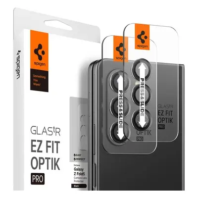 Spigen Glass tR EZ Fit Optik Pro 2 Pack tvrzené sklo Samsung Galaxy Z Fold5 černé