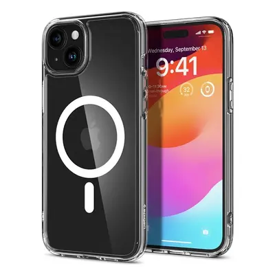 Spigen Crystal Hybrid Mag kryt iPhone 15 bílý