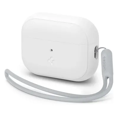 Spigen Silicone Fit pouzdro s poutkem Apple AirPods Pro (2nd Gen) bílé